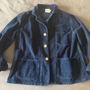 Rudy Jude corduroy utility jacket in navy